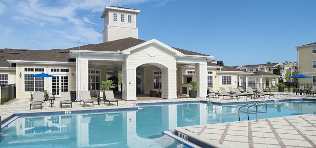 the pool at forest properties apartment, ranch lake in bradenton florida.
