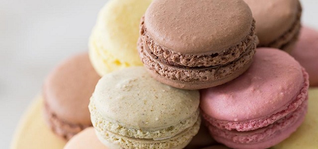 Pastel colored macaroons from L.A. Burdick.